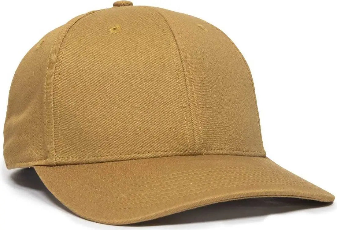 Oc Sports Oc871 Premium Modern Solid Back Cap - Old Gold