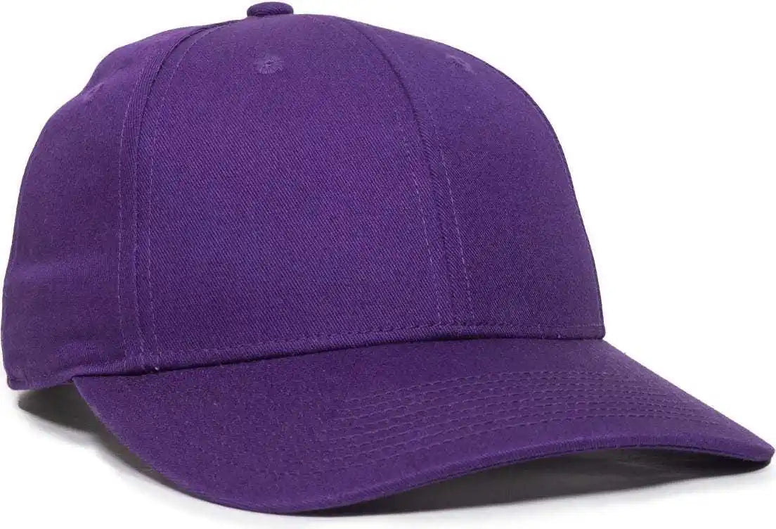 Oc Sports Oc871 Premium Modern Solid Back Cap - Purple - 6 3/8’’ - 7’’