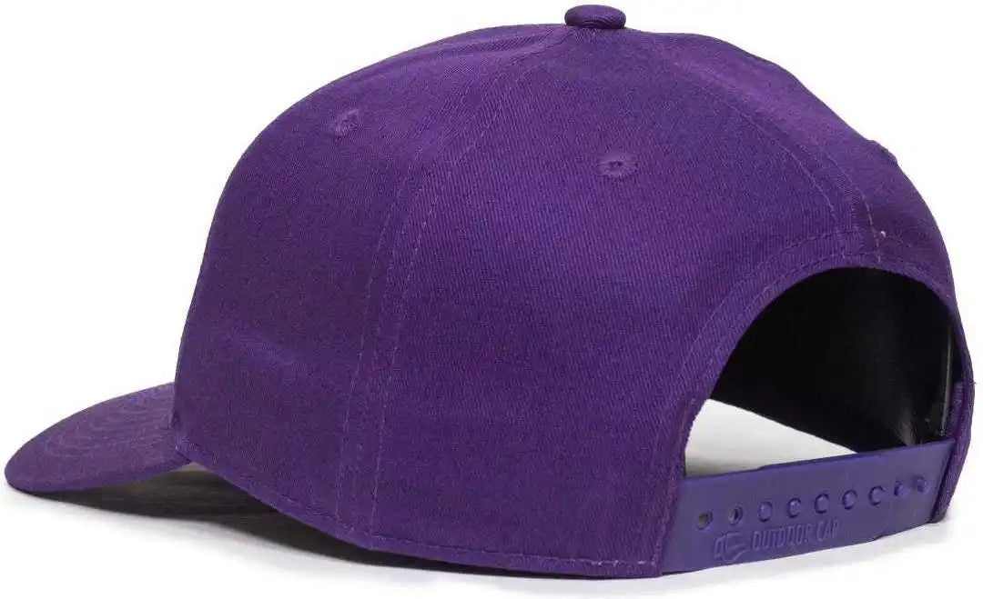 Oc Sports Oc871 Premium Modern Solid Back Cap - Purple