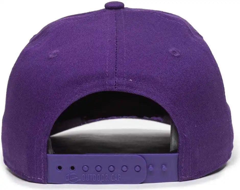 Oc Sports Oc871 Premium Modern Solid Back Cap - Purple - 6 3/8’’ - 7’’
