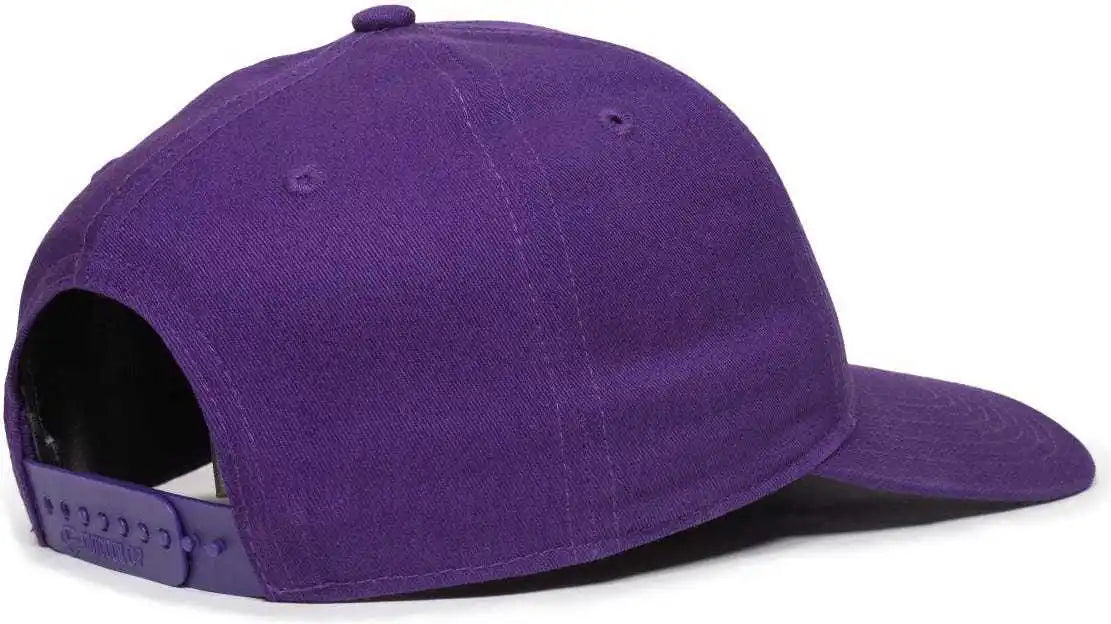 Oc Sports Oc871 Premium Modern Solid Back Cap - Purple