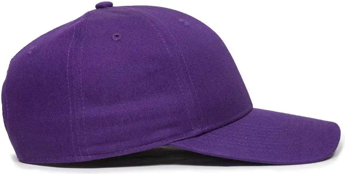 Oc Sports Oc871 Premium Modern Solid Back Cap - Purple