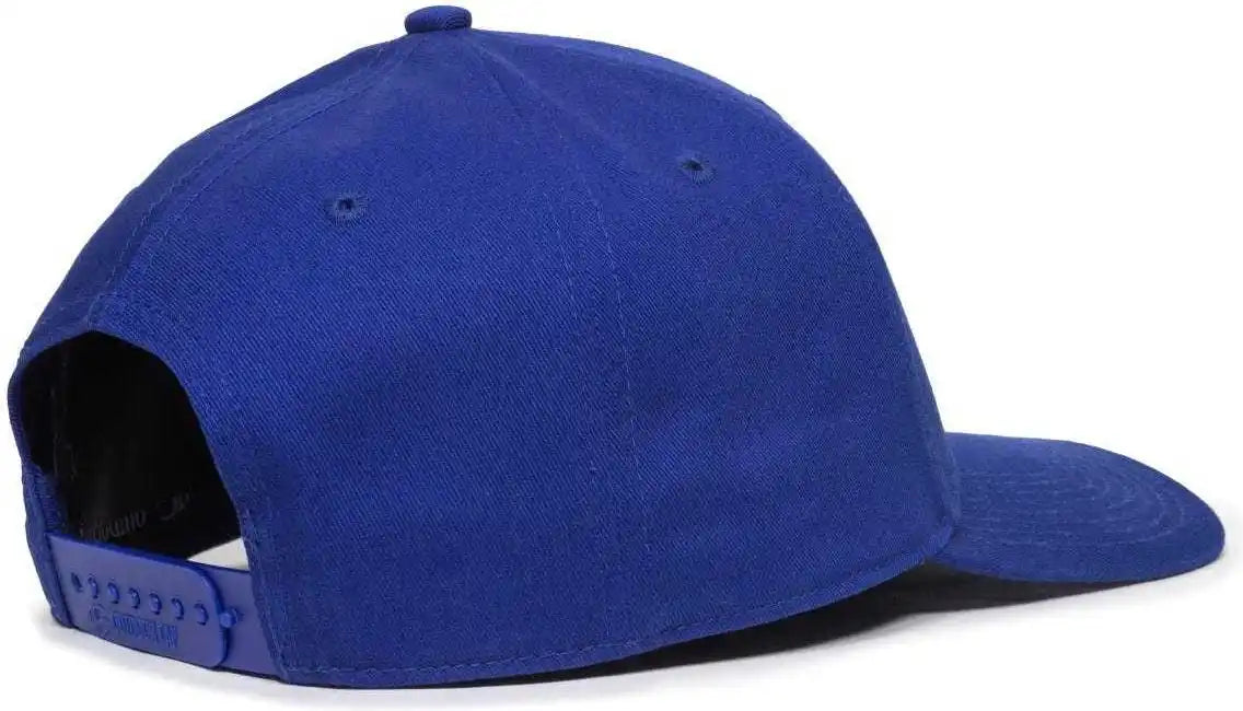 Oc Sports Oc871 Premium Modern Solid Back Cap - Royal