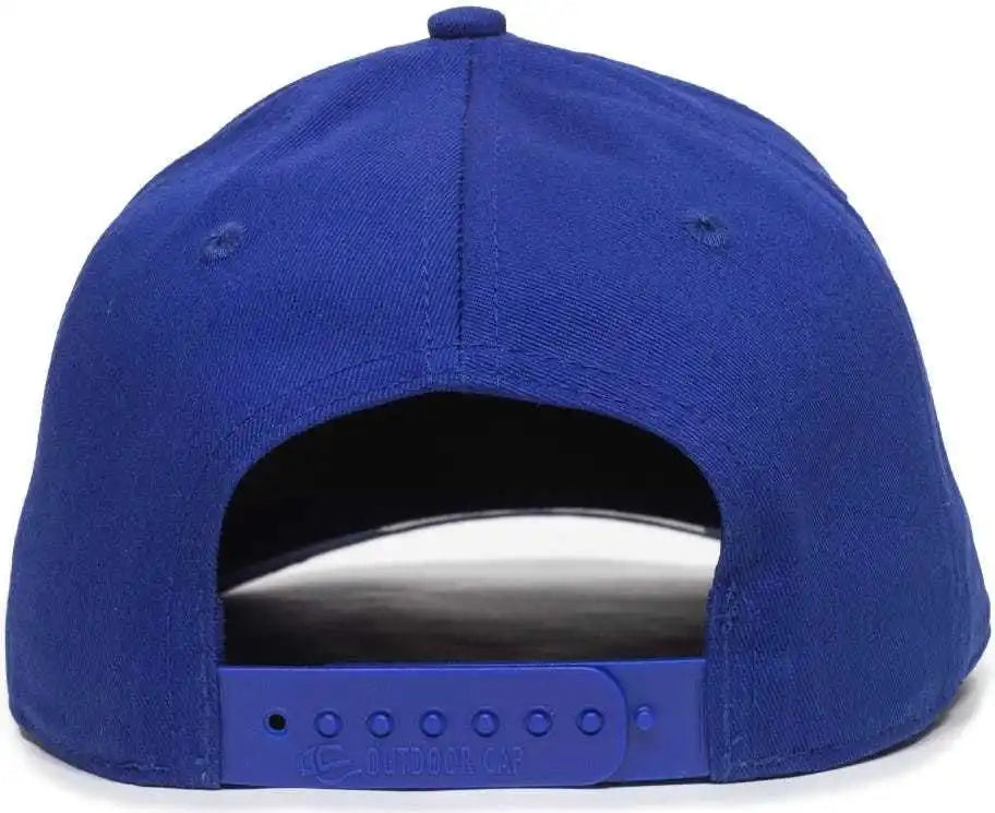 Oc Sports Oc871 Premium Modern Solid Back Cap - Royal