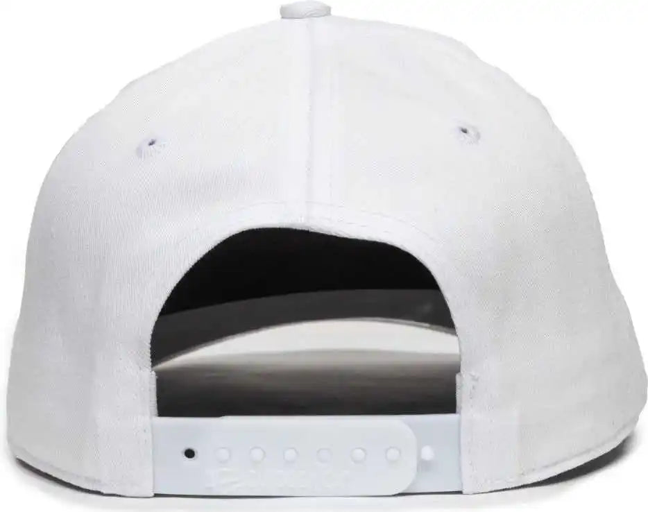 Oc Sports Oc871 Premium Modern Solid Back Cap - White