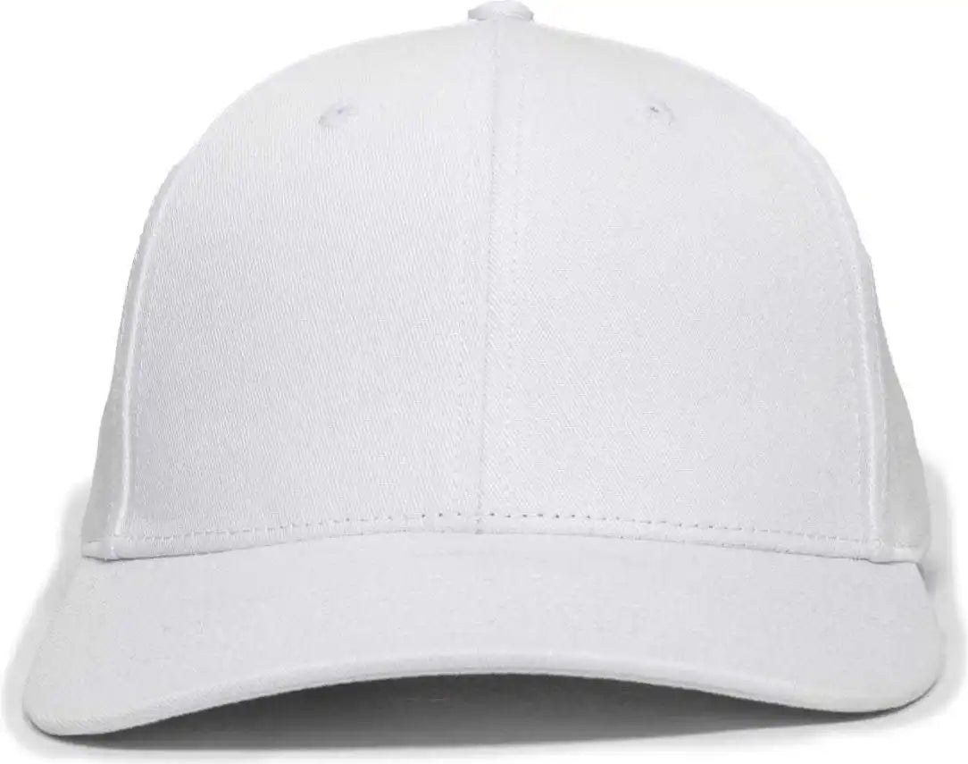Oc Sports Oc871 Premium Modern Solid Back Cap - White - 6 7/8’’ - 7 1/2’’