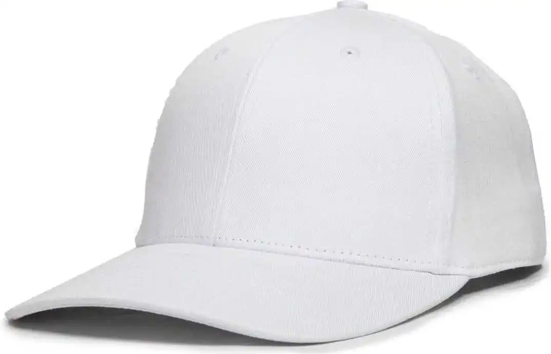 Oc Sports Oc871 Premium Modern Solid Back Cap - White - 6 7/8’’ - 7 1/2’’