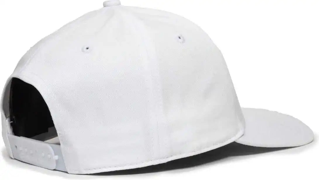 Oc Sports Oc871 Premium Modern Solid Back Cap - White - 6 7/8’’ - 7 1/2’’