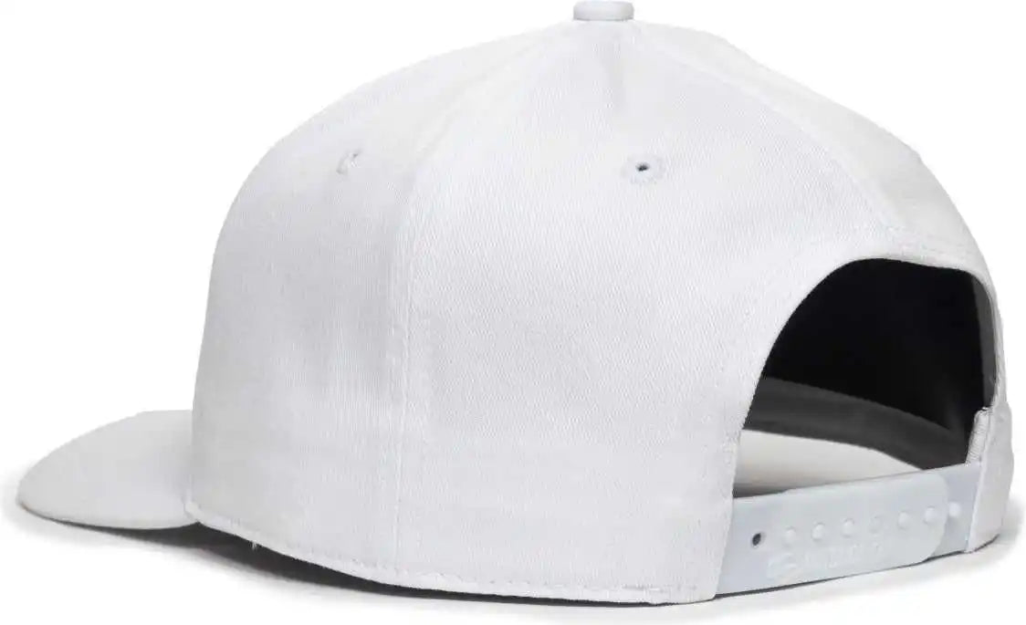 Oc Sports Oc871 Premium Modern Solid Back Cap - White - 6 7/8’’ - 7 1/2’’