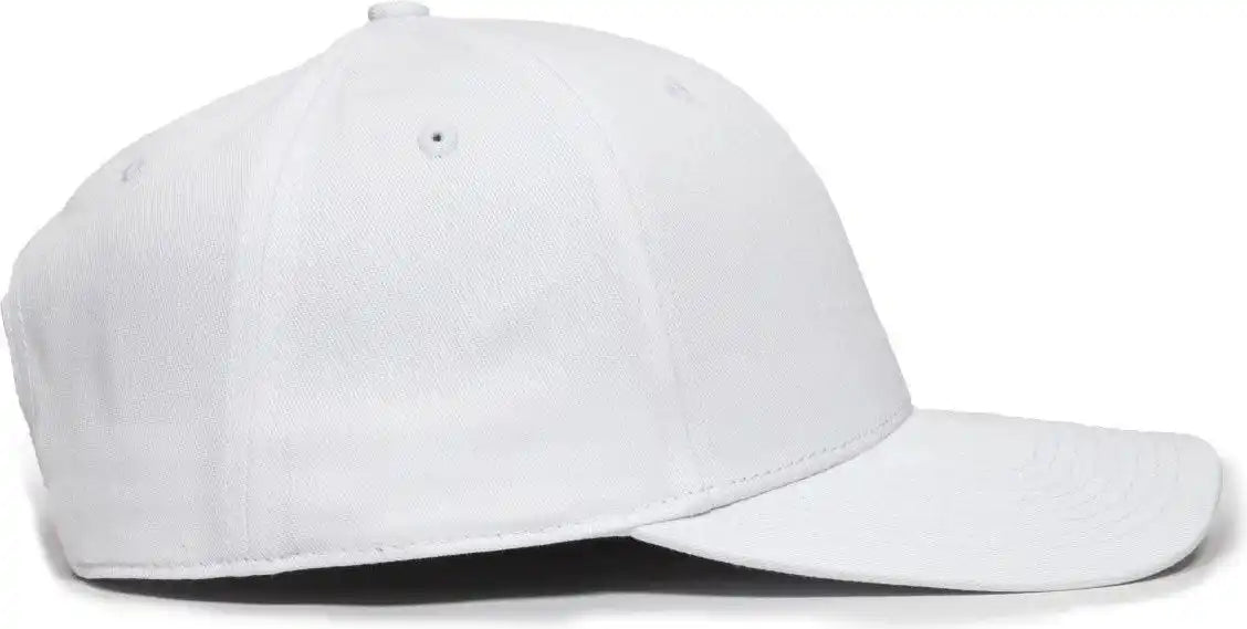 Oc Sports Oc871 Premium Modern Solid Back Cap - White - 6 7/8’’ - 7 1/2’’