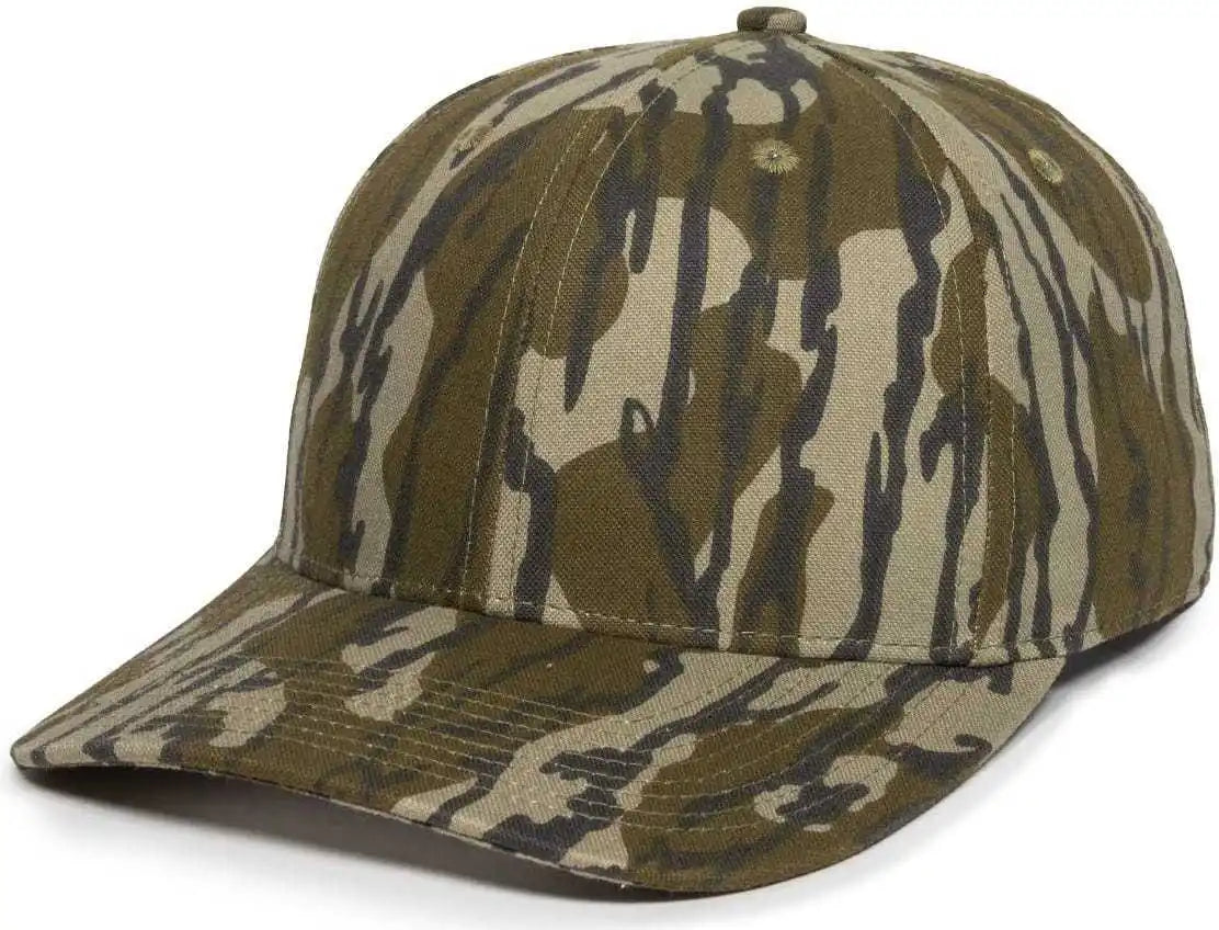 Oc Sports Oc871camo Premium Modern Solid Back Cap - Mossy Oak Original Bottomland - 6 7/8’’ - 7 1/2’’