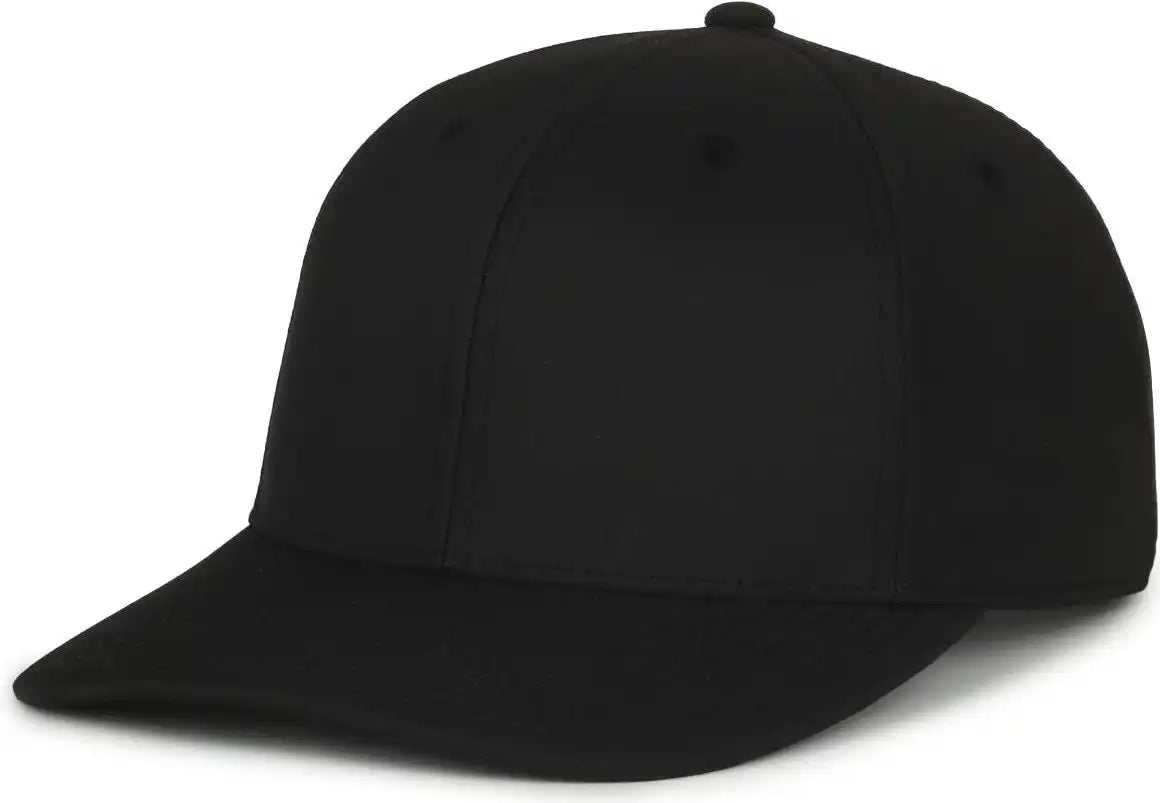 Oc Sports Oc871pf Solid Pro Crown Polyester Cap - Black