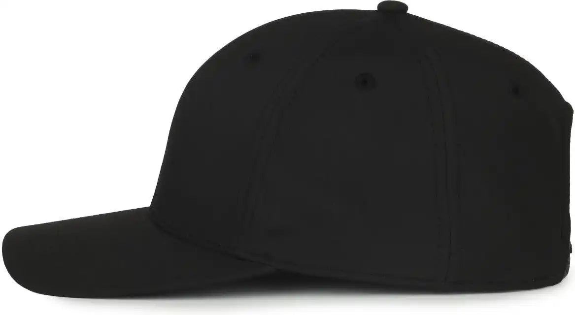 Oc Sports Oc871pf Solid Pro Crown Polyester Cap - Black