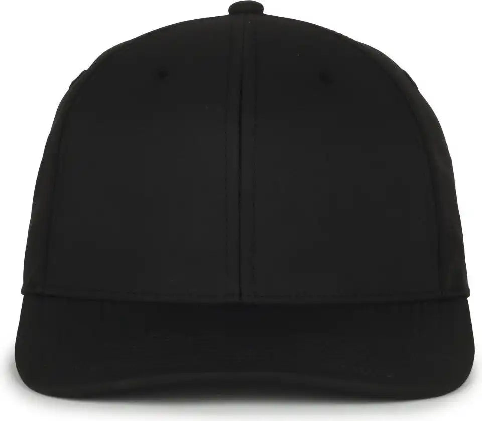 Oc Sports Oc871pf Solid Pro Crown Polyester Cap - Black - Youth