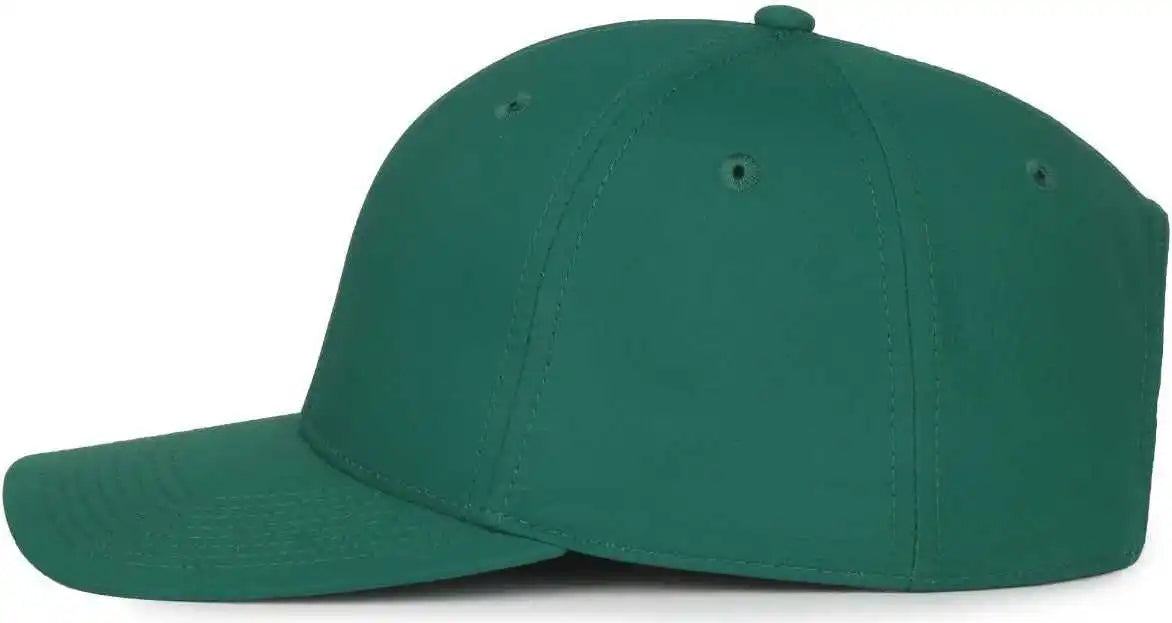 Oc Sports Oc871pf Solid Pro Crown Polyester Cap - Dark Green