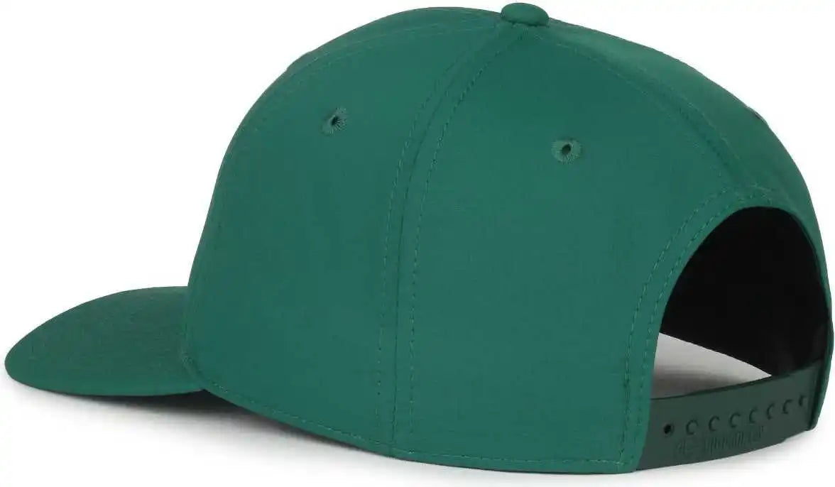 Oc Sports Oc871pf Solid Pro Crown Polyester Cap - Dark Green