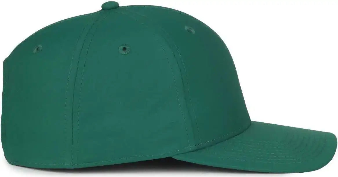 Oc Sports Oc871pf Solid Pro Crown Polyester Cap - Dark Green