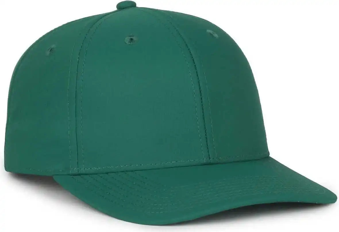 Oc Sports Oc871pf Solid Pro Crown Polyester Cap - Dark Green