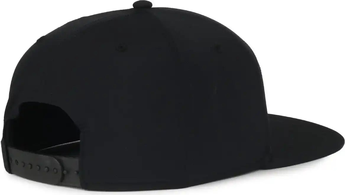 Oc Sports Oc900 Split Panel Performance Snap Back Cap - Black - Osfm