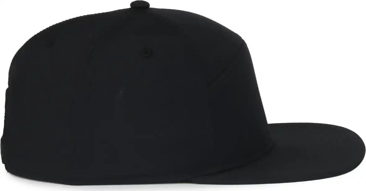 Oc Sports Oc900 Split Panel Performance Snap Back Cap - Black - Osfm
