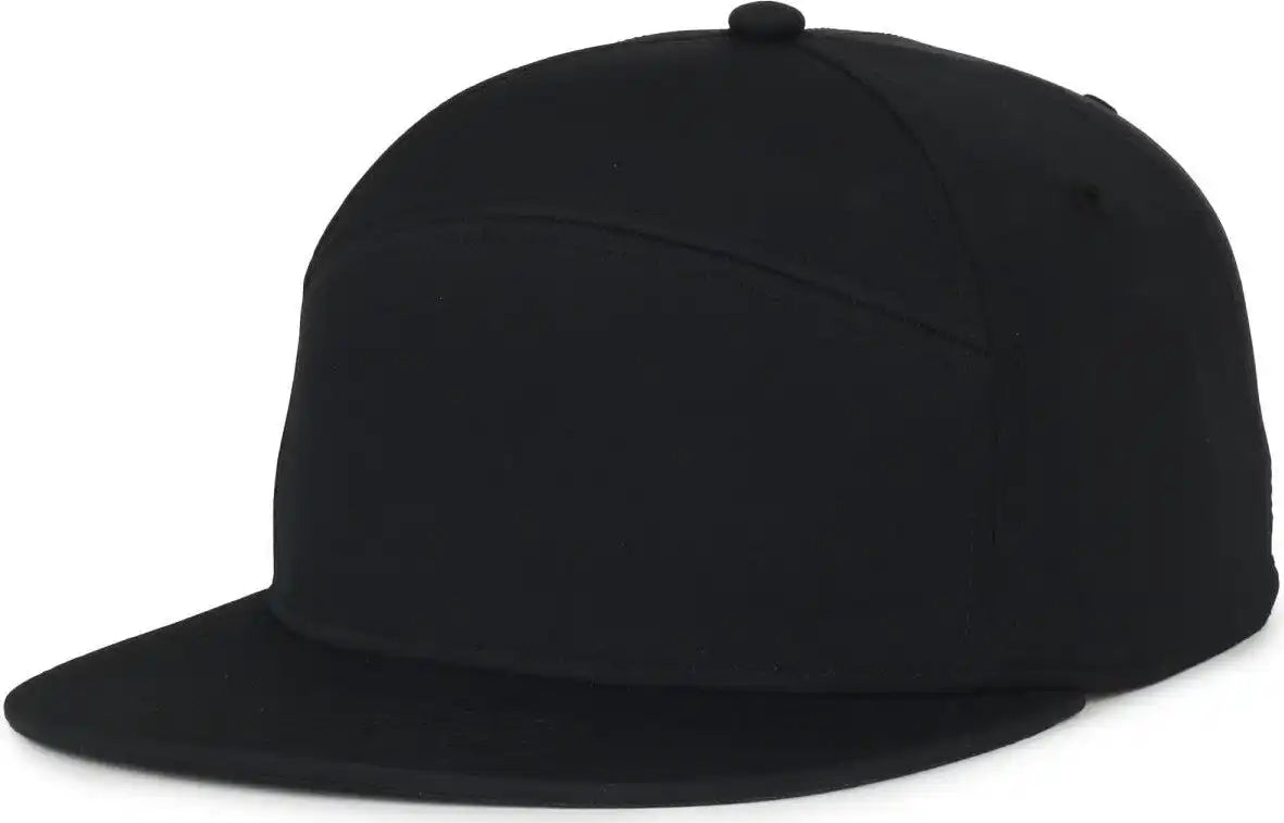 Oc Sports Oc900 Split Panel Performance Snap Back Cap - Black - Osfm