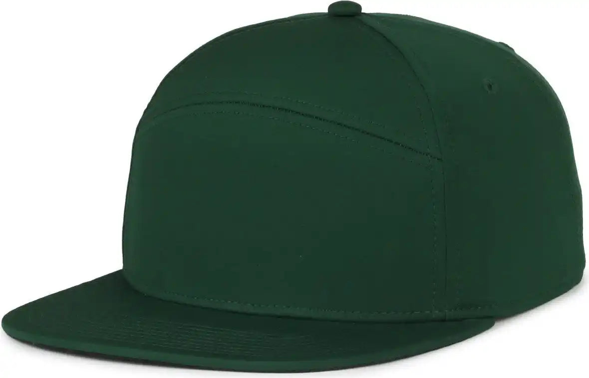 Oc Sports Oc900 Split Panel Performance Snap Back Cap - Dark Green - Osfm