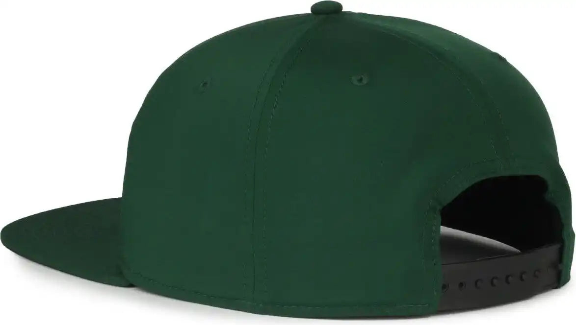Oc Sports Oc900 Split Panel Performance Snap Back Cap - Dark Green - Osfm