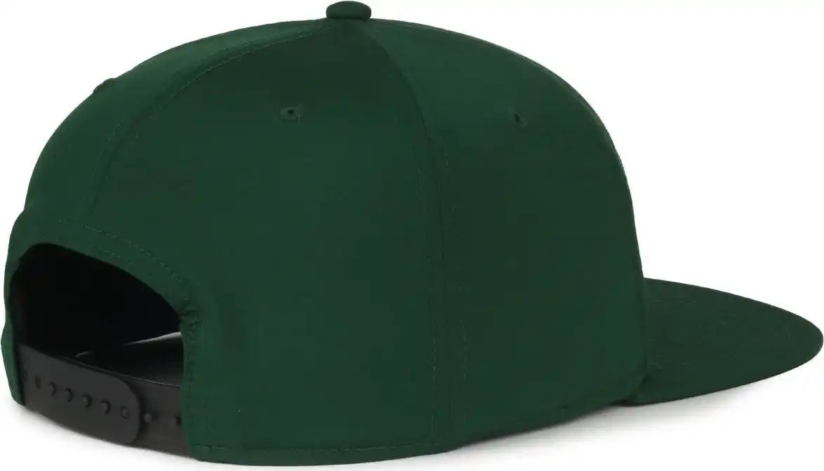 Oc Sports Oc900 Split Panel Performance Snap Back Cap - Dark Green - Osfm