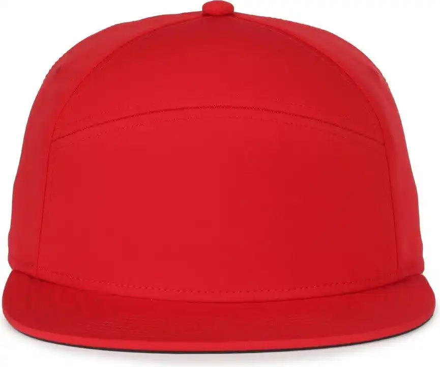 Oc Sports Oc900 Split Panel Performance Snap Back Cap - Red - Osfm