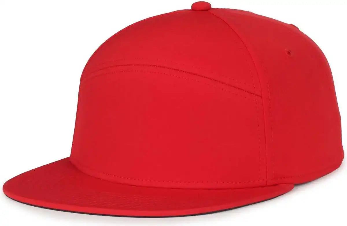 Oc Sports Oc900 Split Panel Performance Snap Back Cap - Red - Osfm
