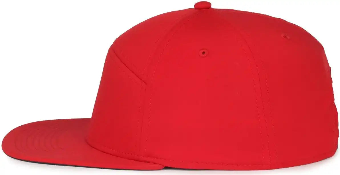 Oc Sports Oc900 Split Panel Performance Snap Back Cap - Red - Osfm