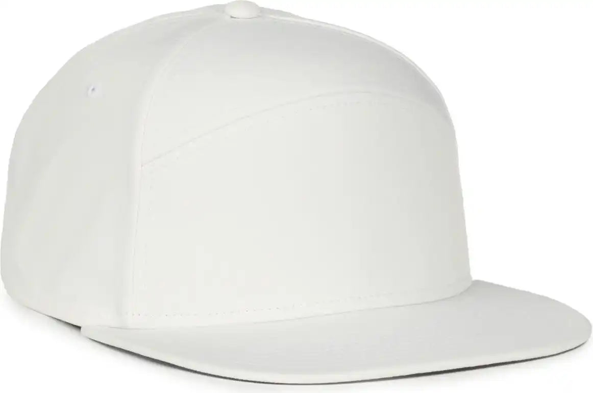 Oc Sports Oc900 Split Panel Performance Snap Back Cap - White - Osfm