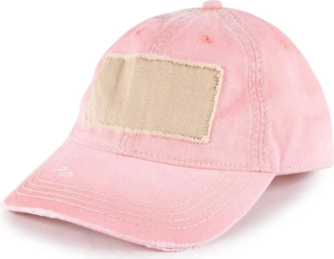 Oc Sports Oc902 Pigment Dyed Cotton Twill Cap - Coral - 6 7/8’’ - 7 1/2’’