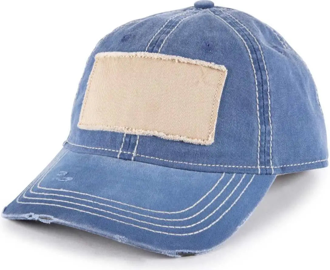 Oc Sports Oc902 Pigment Dyed Cotton Twill Cap - Slate Blue
