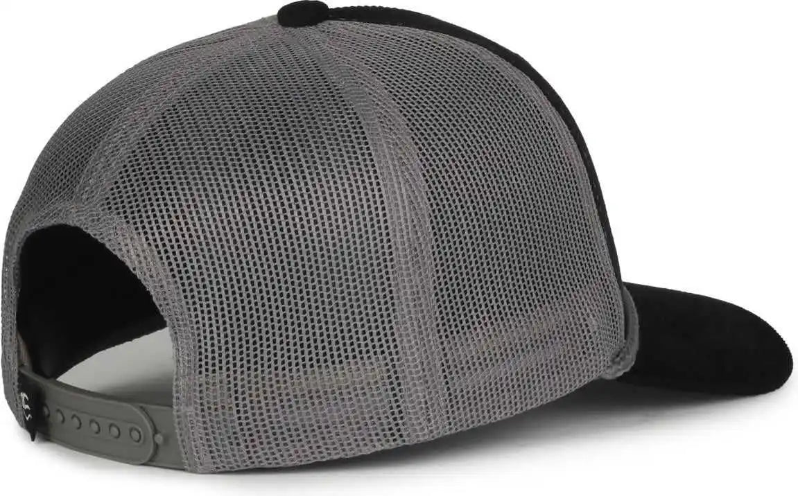 Oc Sports Occordm Corduroy Mesh Back with Cord Cap - Black Charcoal - Dark Gray / Osfm