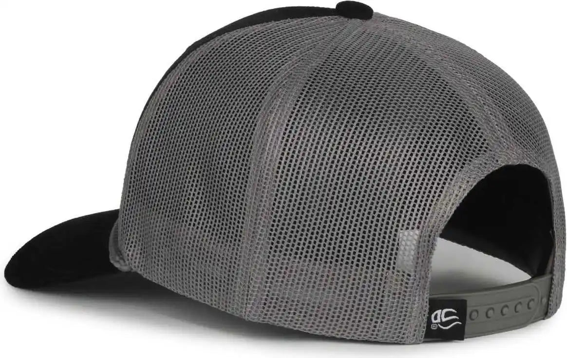 Oc Sports Occordm Corduroy Mesh Back with Cord Cap - Black Charcoal - Dark Gray / Osfm