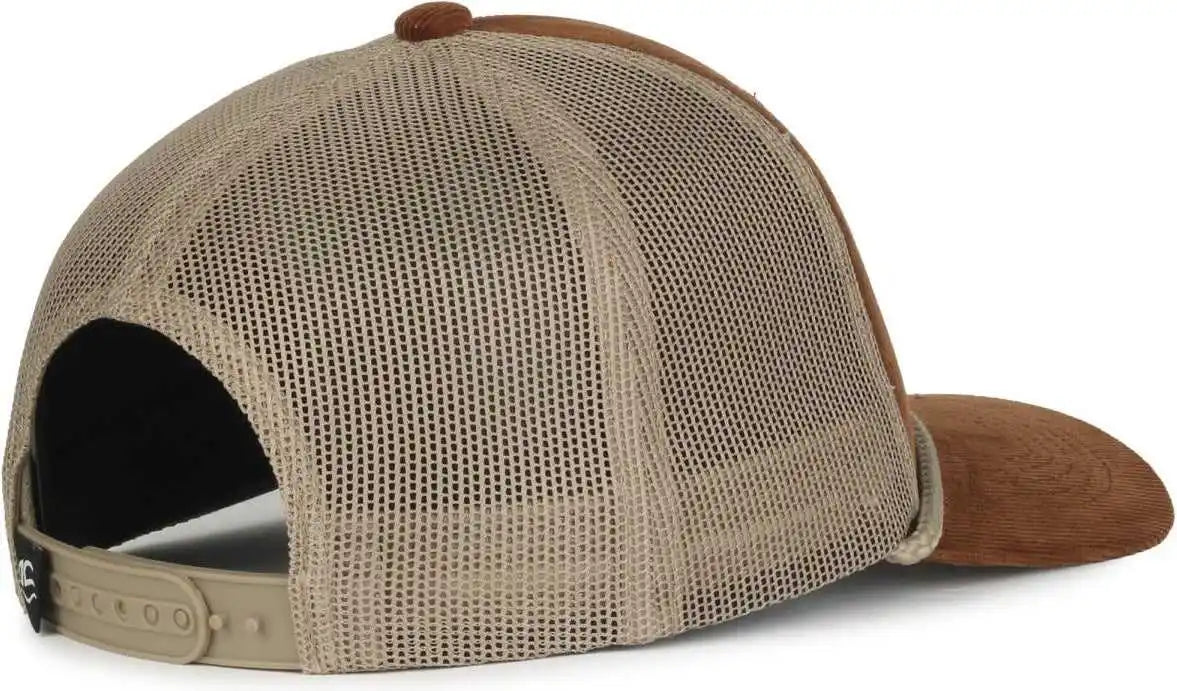 Oc Sports Occordm Corduroy Mesh Back with Cord Cap - Brown Khaki - Osfm