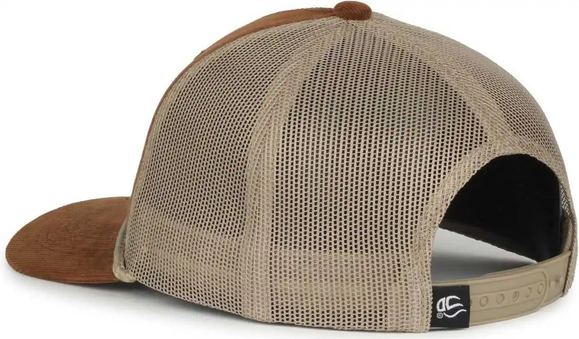 Oc Sports Occordm Corduroy Mesh Back with Cord Cap - Brown Khaki - Osfm