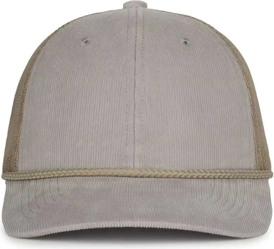 Oc Sports Occordm Corduroy Mesh Back with Cord Cap - Light Gray Khaki - Osfm