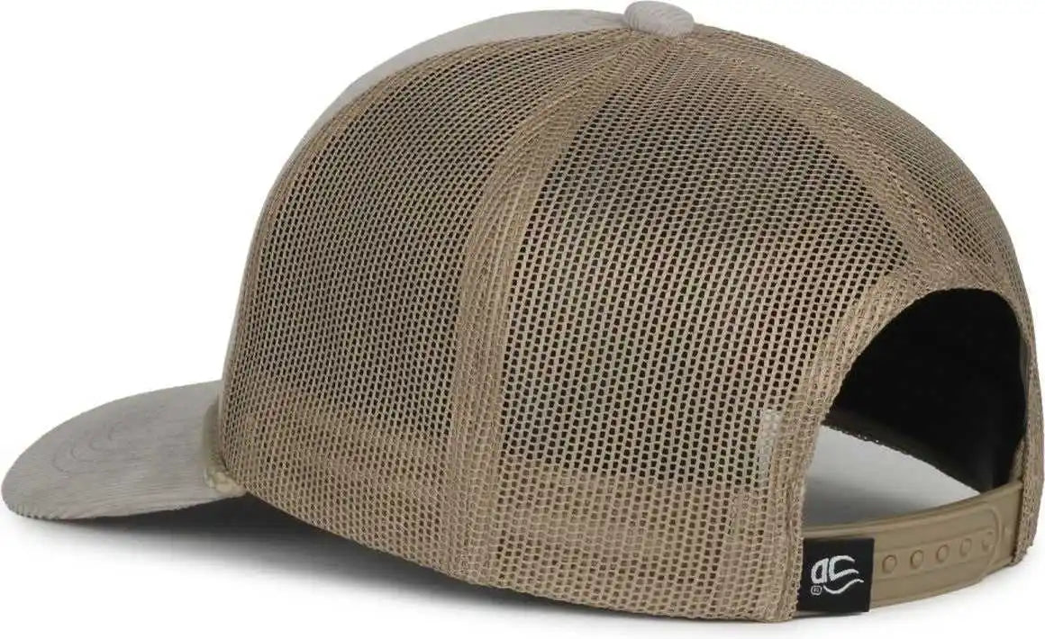 Oc Sports Occordm Corduroy Mesh Back with Cord Cap - Light Gray Khaki - Osfm