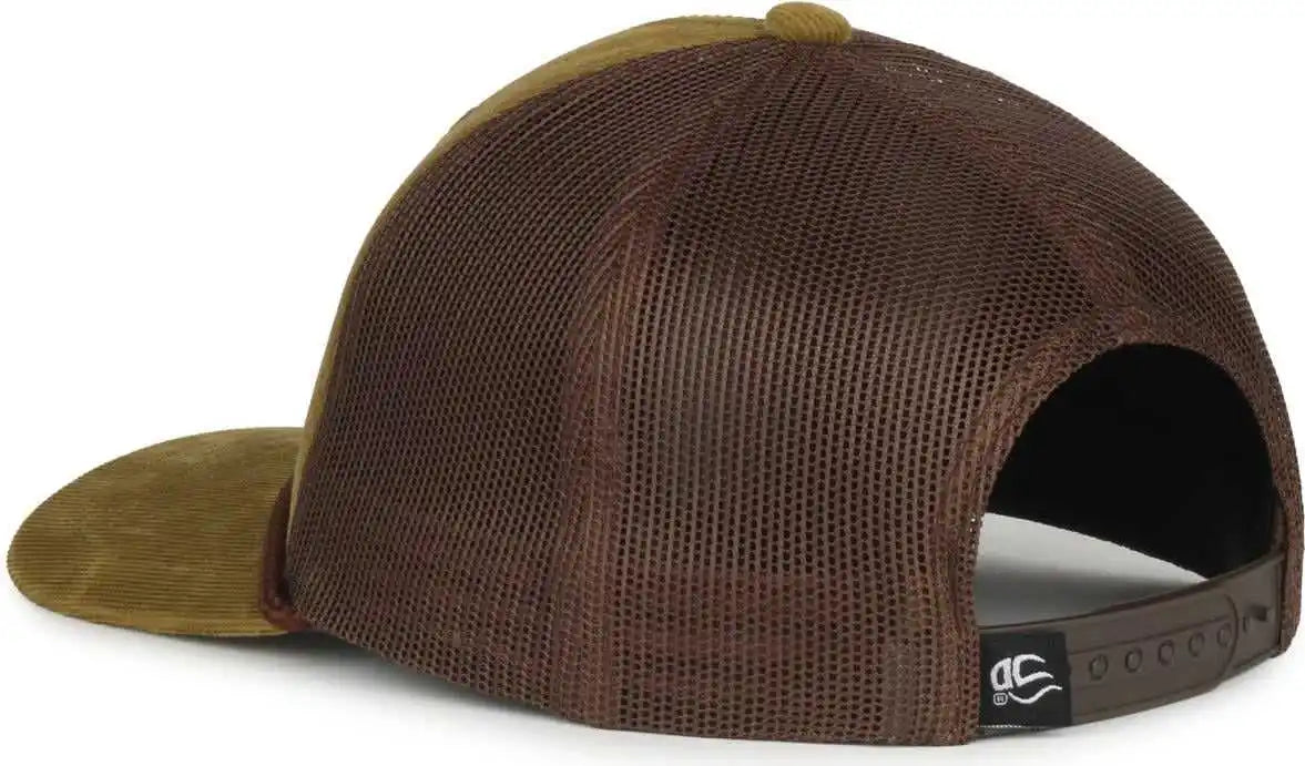 Oc Sports Occordm Corduroy Mesh Back with Cord Cap - Moss Brown - Osfm