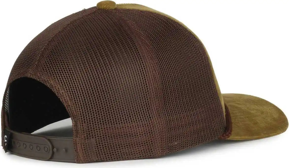 Oc Sports Occordm Corduroy Mesh Back with Cord Cap - Moss Brown - Osfm