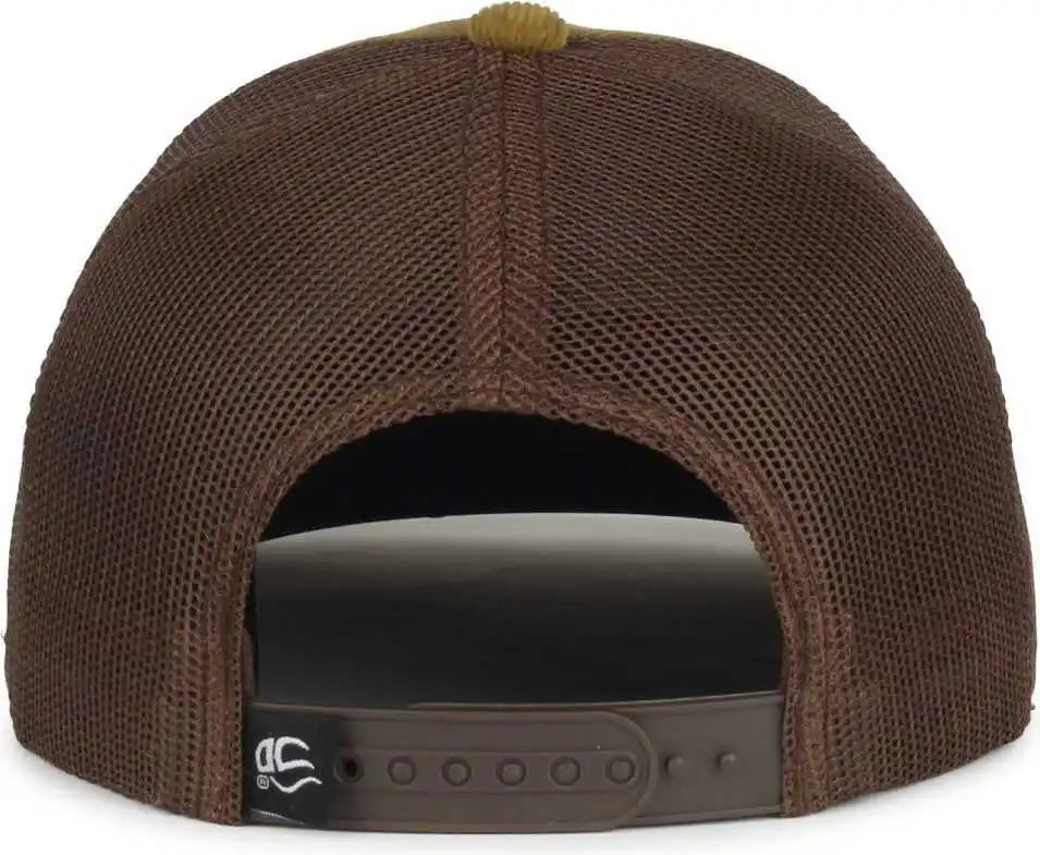 Oc Sports Occordm Corduroy Mesh Back with Cord Cap - Moss Brown - Osfm