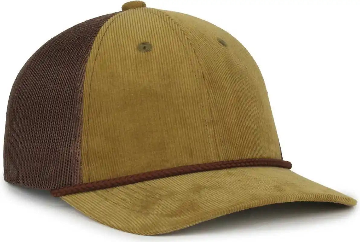 Oc Sports Occordm Corduroy Mesh Back with Cord Cap - Moss Brown - Osfm