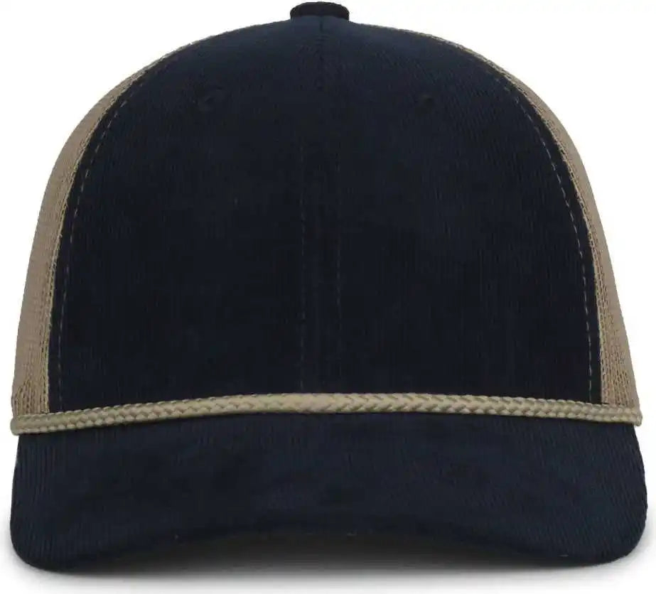 Oc Sports Occordm Corduroy Mesh Back with Cord Cap - Navy Khaki - Osfm