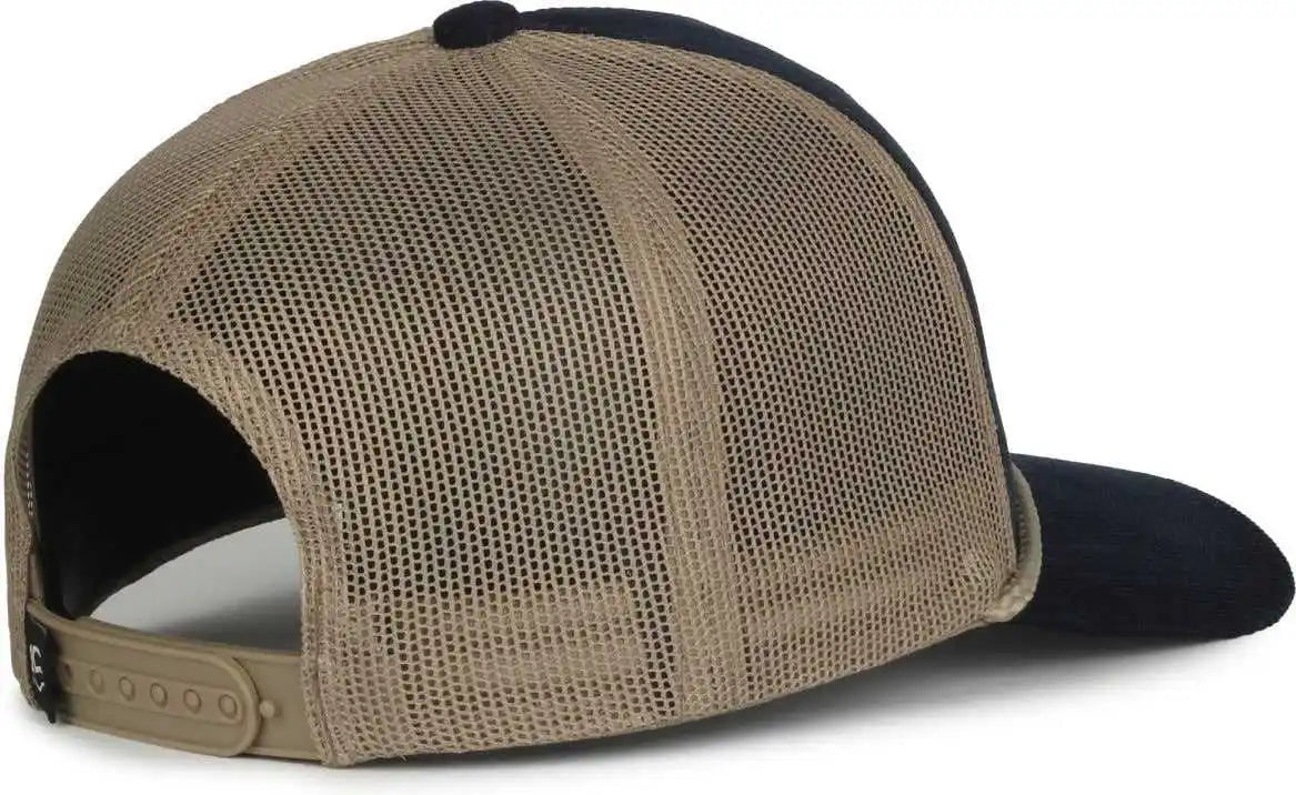 Oc Sports Occordm Corduroy Mesh Back with Cord Cap - Navy Khaki - Osfm
