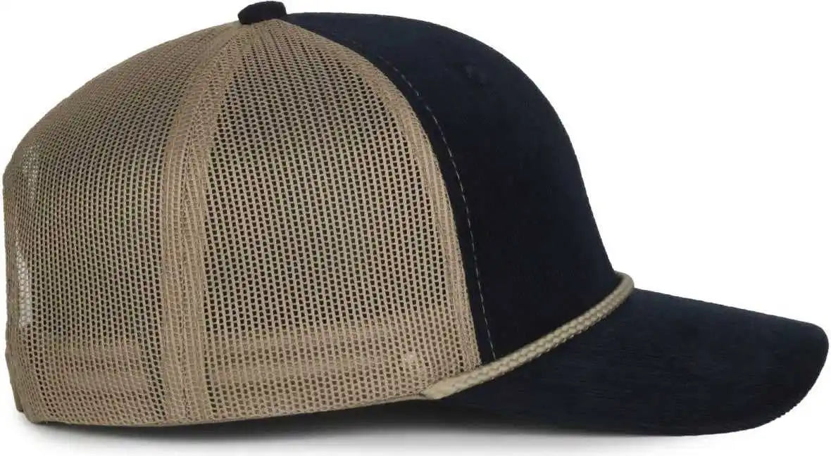 Oc Sports Occordm Corduroy Mesh Back with Cord Cap - Navy Khaki - Osfm