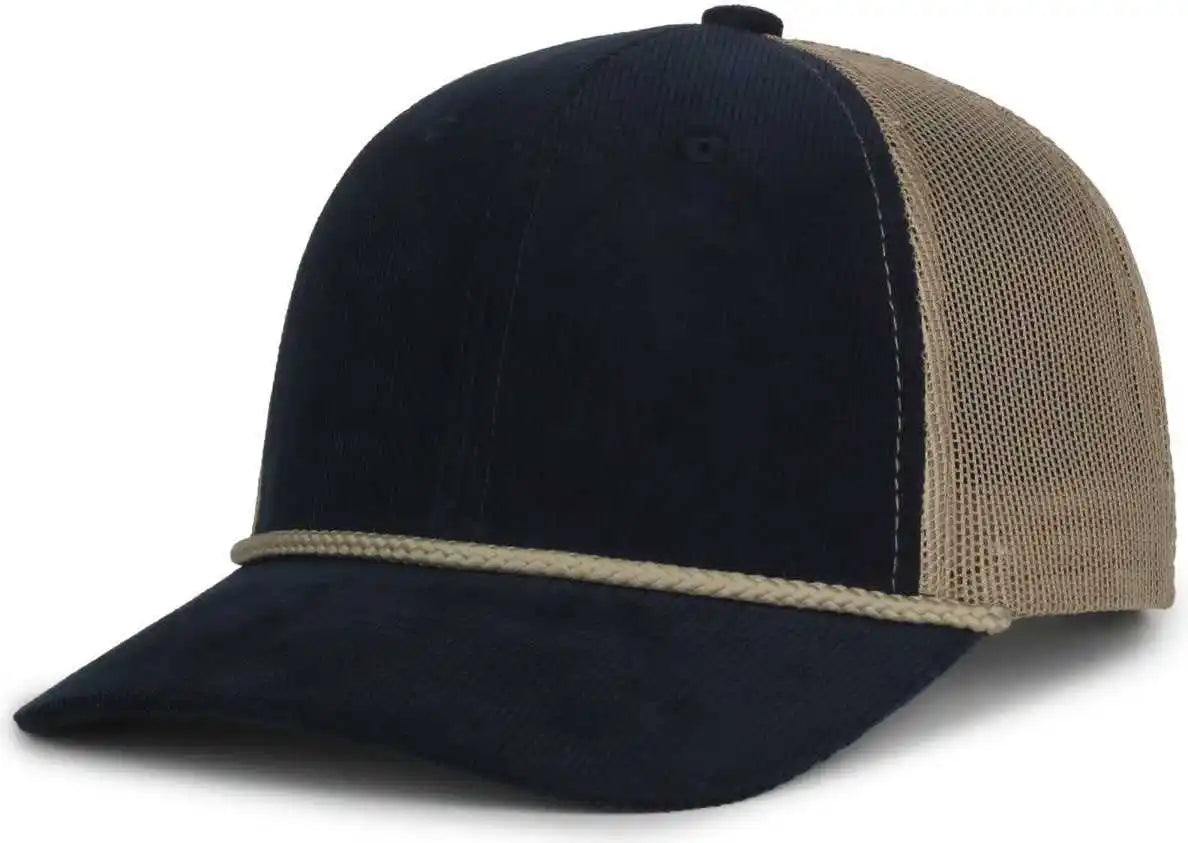 Oc Sports Occordm Corduroy Mesh Back with Cord Cap - Navy Khaki - Osfm