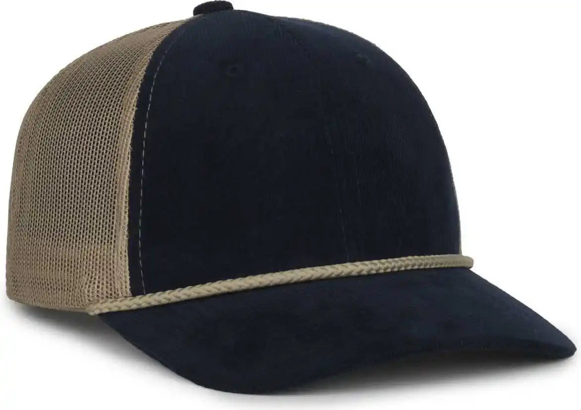 Oc Sports Occordm Corduroy Mesh Back with Cord Cap - Navy Khaki - Osfm