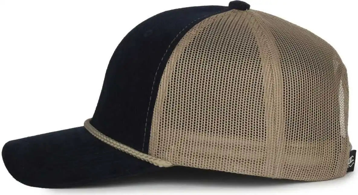 Oc Sports Occordm Corduroy Mesh Back with Cord Cap - Navy Khaki - Osfm